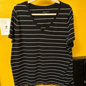 Black striped T-shirt